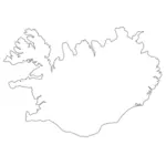 Карта Исландии векторная графика